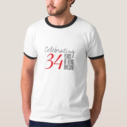 34 jaar lang fantastisch t-shirt (Voorkant)