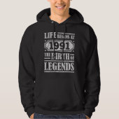 34 jaar oud 1991 Geboorte van de legende 34e verja Hoodie (Voorkant)