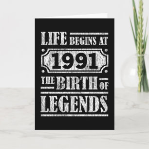34 jaar oud 1991 Geboorte van de legende 34e verja Kaart