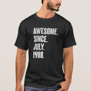 34 Jaar Oud 34e Verjaardag Geweldige sinds juli 19 T-shirt