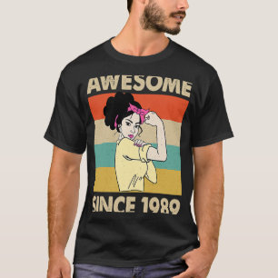 34 jaar oud Geweldige sinds 1989 34e verjaardag T-shirt