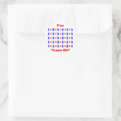34 jaar oud! ronde sticker (Tas)