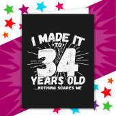 34 Jaar Oud Sarcastisch Meme Grappig 34e Verjaarda Kaart