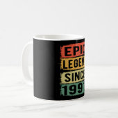 34 jaar oude Bday Epic Legend 34e verjaardag cadea Koffiemok (Voorkant links)