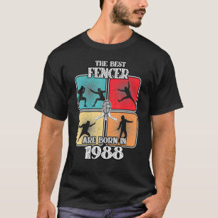 34 jaar Oude Fencer Fencing Sport 1988 34th Birthd T-shirt