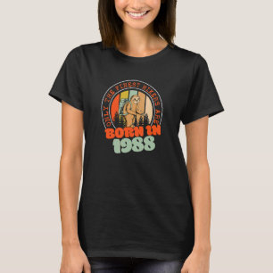 34 jaar oude wandelende gleuf geboren in 1988 34th t-shirt