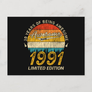 34 Jaar Verjaardag Legende 34e Verjaardag Cadeau Briefkaart