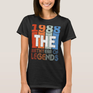 34 Mannen van de geboorte 34 jaar Legend T-shirt