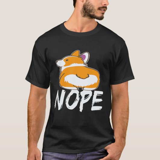 34 Nee - Corgi T-shirt (Voorkant)