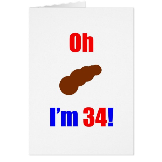 34 Oh (foto van Poo) Ik ben 34! (Voorkant)
