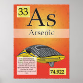 34. Periodieke tabel van de elementen Arseen (As) Poster (Voorkant)