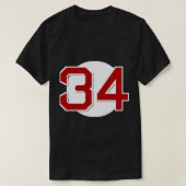 34 Retired Sticker T-shirt (Design voorkant)