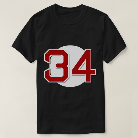 34 Retired Sticker T-shirt (Design voorkant)