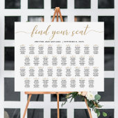 34 Tafels Vind uw zitplaatskaart plan Poster
