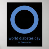 &#34; Wereld Diabetes Dag &#34; Diabetes Awareness Poster (Voorkant)