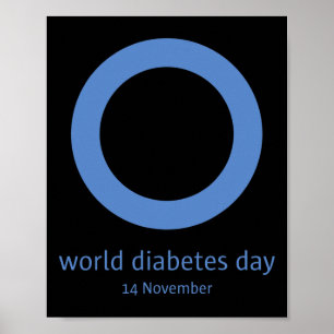 &#34; Wereld Diabetes Dag &#34; Diabetes Awareness Poster