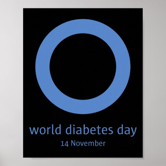 &#34; Wereld Diabetes Dag &#34; Diabetes Awareness Poster (Voorkant)