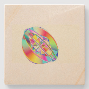 34D Regenboog Flux Condensator Onderzetter Tegels