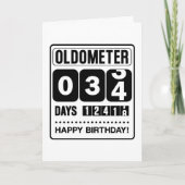 34e Birthday Oldometer Kaart (Voorkant)