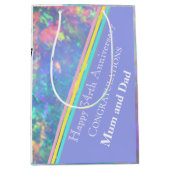 34e bruiloft Jubileum, Opal Medium Cadeauzakje (Voorkant)