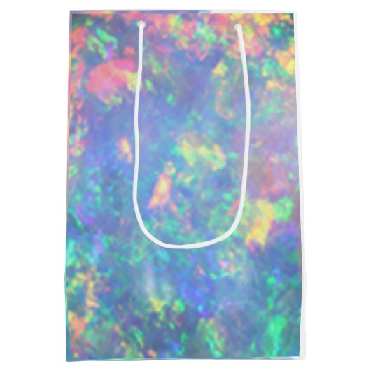 34e bruiloft Jubileum, Opal Medium Cadeauzakje (Achterkant)