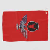 34e Eagle infanteriedivisie Golfhanddoek (Horizontaal)