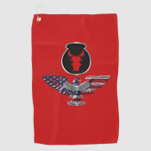 34e Eagle infanteriedivisie Golfhanddoek (Voorkant)