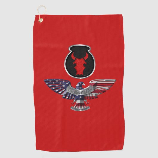 34e Eagle infanteriedivisie Golfhanddoek (Voorkant)