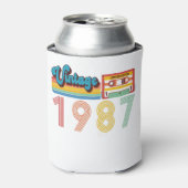 34e  geboortedag Retro 1987 Cassettebandje Blikjeskoeler (Blikje Voorkant)