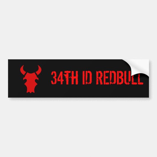 34e ID REDBULL Bumpersticker (Voorkant)