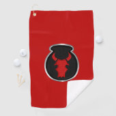 34e Infanteriedivisie Aangepaste Patch Golfhanddoek (Insitu)