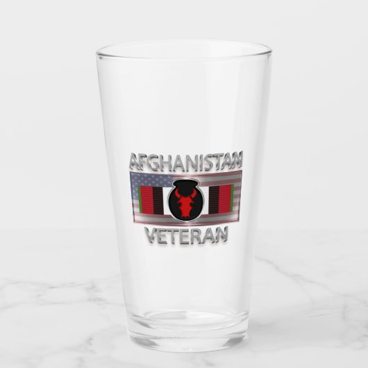 34e Infanteriedivisie Afghanistan Veteraan Glas (Voorkant)