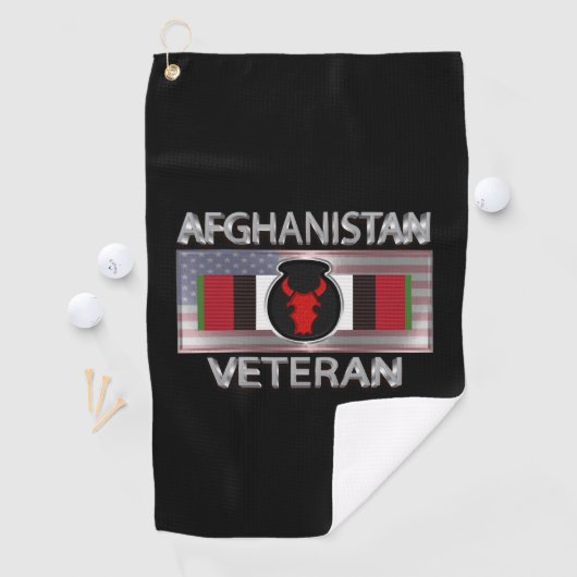 34e Infanteriedivisie Afghanistan Veteraan Golfhanddoek (Insitu)