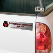 34e Infanteriedivisie Bumpersticker (Op Truck)