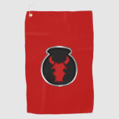 34e infanteriedivisie Gepersonaliseerd pleister Golfhanddoek (Voorkant)