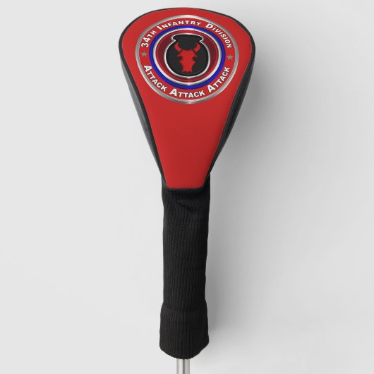 34e Infanteriedivisie  Golfheadcover (Voorkant)