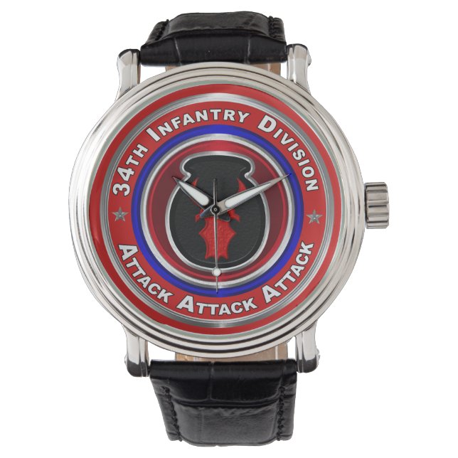 34e infanteriedivisie Keepomwille Horloge (Voorkant)