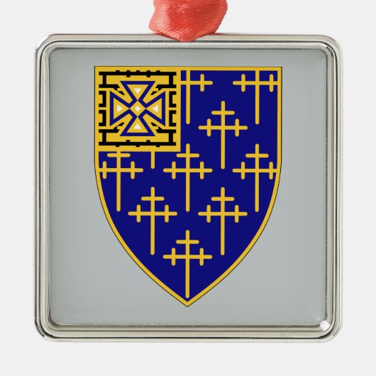 34e infanteriestelsel metalen ornament (Voorkant)