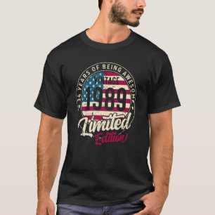 34e verjaardag 1989 Dag 34 T-shirt