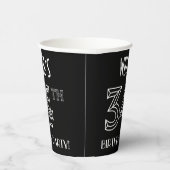34e verjaardag: Art Deco Style + aangepaste naam Papieren Bekers (Rechts)