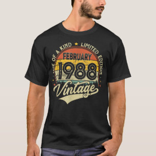34e verjaardag cadeaus 34 jaar oude retroflector i t-shirt