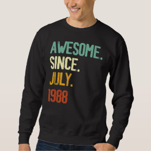 34e verjaardag Geweldige sinds juli 1988 34 jaar e Trui