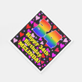 34e verjaardag: Heatten, regenboognr. 34 Servet (Hoek)