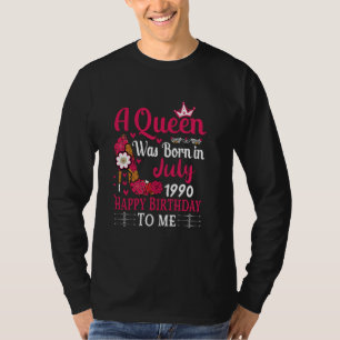 34e verjaardag hoge hak Een koningin werd geboren  T-shirt
