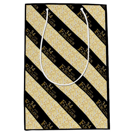 34e verjaardag medium cadeauzakje (Voorkant)