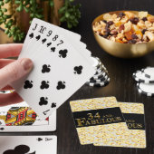 34e verjaardag pokerkaarten (Insitu)