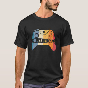 34e verjaardag Shirt 34e dag vrouwelijke Mannen, g