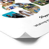 34e Verjaardagsfeest Nummer 34 Fotocollage Poster (Hoek)
