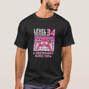 34e verjaardagsgamer, geboren in 1989 1 t-shirt