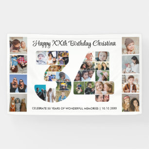 34e verpartij Foto Collage nummer 34 Spandoek